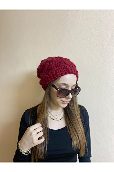 sema aksesuar Yeni Sezon Kadın Triko Örgü Ressam Bere Şapka - Yeni Yıl Yılbaş...