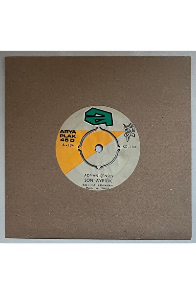Plakevi İzmir Adnan Şenses Seninle Başım Dertte - Son Ayrılık 45 lik Plak (Or...