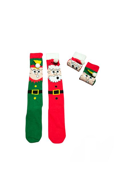 Yonca Butik New Year's Concept Knee Socks 2 Pairs