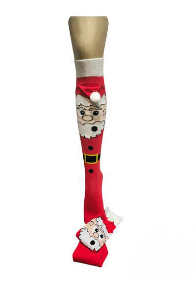 Yonca Butik New Year's Concept Knee Socks 2 Pairs