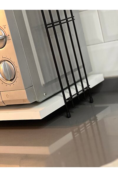 Benefse Mikrodalga Dolabı Tezgah Üstü Fırın Microdalga Mutfak Rafı Kahve Makinesi Rafı Beyaz