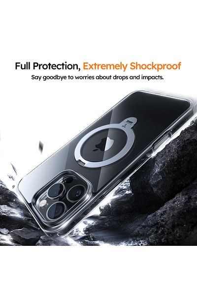TORRAS iPhone 16 Pro Max UPRO Ostand Spin Series Case Clear