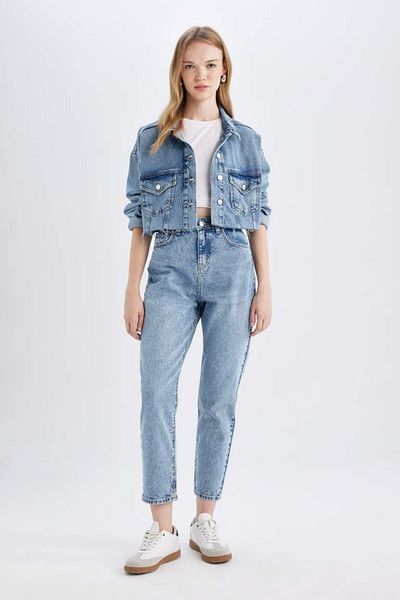 DeFacto New Season Crop Button Jean Jacket