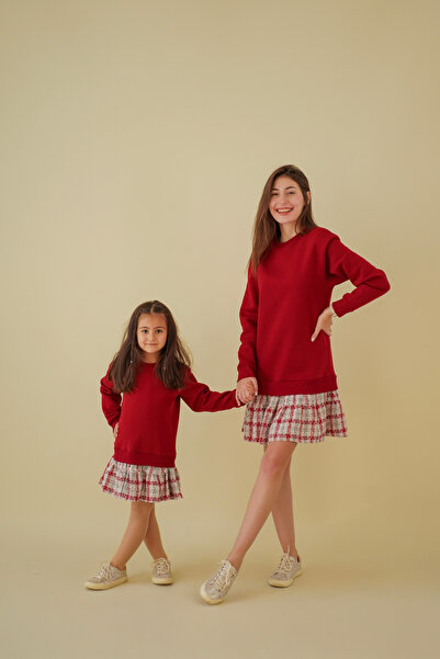 EYLÜL ELİF BUTİK Φόρεμα με φούτερ Mother Daughter (η μητέρα και το παιδί πωλούνται χωριστά)