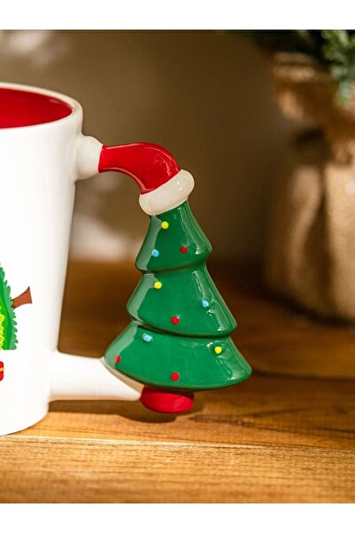 LC Waikiki Christmas Tree Themed Printed Ceramic Mug 410 Ml