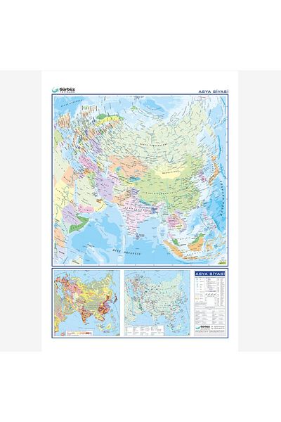 Edulab Asia Political Map (Coated)