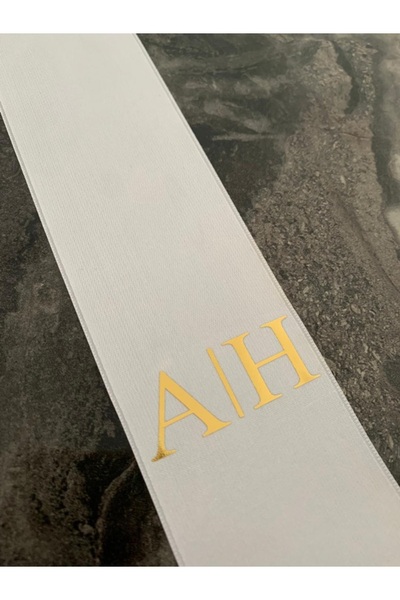 İsabella Accessories Gelin Damat Isimli Tören Takı Kurdelesi Kişiye Özel Bask...