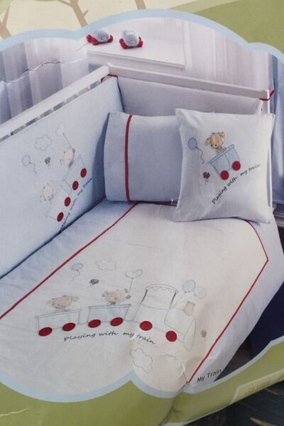 Rahşan Home Bebek Uyku Seti %100 Pamuk Üst Kalite 2Kenar Korumalı Bebek Beşik...