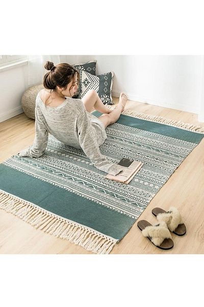 ALMUFARREJ Rectangular Soft Touch Carpet Multicolour 120x180cm