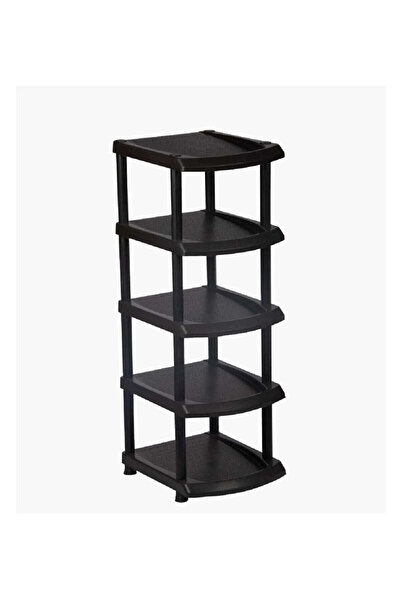 Şıkyuvam 5 Katlı Tekli Siyah Plastik Ayakkabılık - Yer Tasarrufu Ve Ekonomik ...