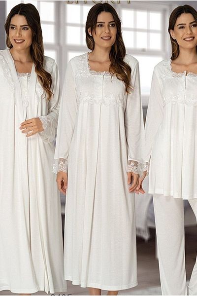 by İGP Long Sleeve Maternity Maternity Nightgown Sleepwear Set