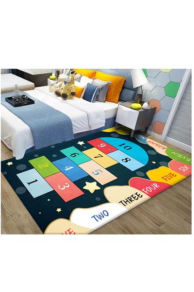 ALMUFARREJ Children's room rug multicolor design 200*300cm