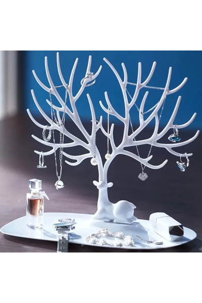 Empressco Deer Design Jewelry Stand Ring Earring Necklace Hanger Jewelry Orga...