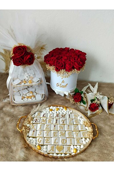 ZEKAAVM Kız isteme çikolatası kız isteme çiçeği 25 güllü set 3 anne gülü hediye