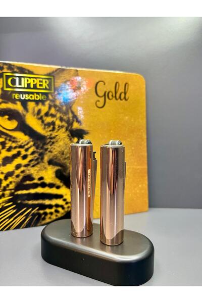 Clipper Orijinal Metal Kılıflı Taşlı Ve Gazlı 2 Adet Clipper Çakmak