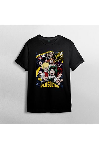 Pixxa Μπλουζάκι My Hero Academia Crew Neck 100% βαμβακερό - Μοντέλο 1