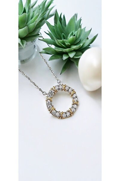 Bade Vip Series Brand Model Zircon Stone Silver Xoxo Steel Necklace