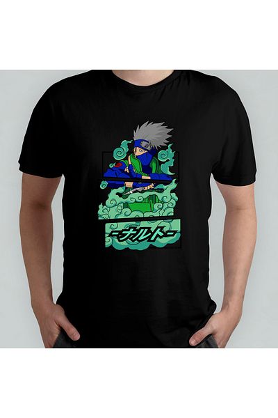 Pixxa Μπλουζάκι Naruto Kakashi Hatake - 100% βαμβάκι, λαιμόκοψη, μοντέλο 10