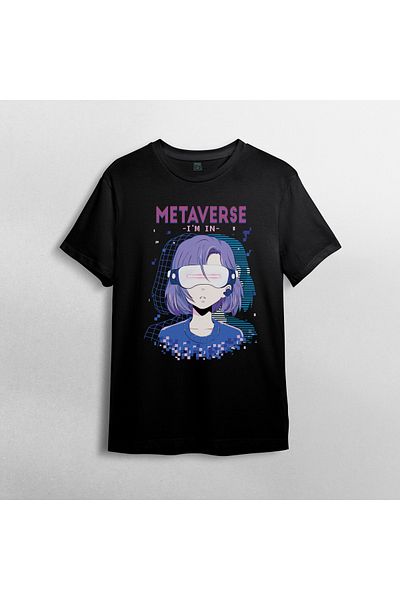 Pixxa Μπλουζάκι Metaverse Crew Neck 100% βαμβακερό μοντέλο 1