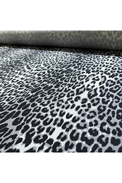 Yaren Ülker Pamuk Gabardin Kumaş Çift En %100 Pamuk Leopar Desenli