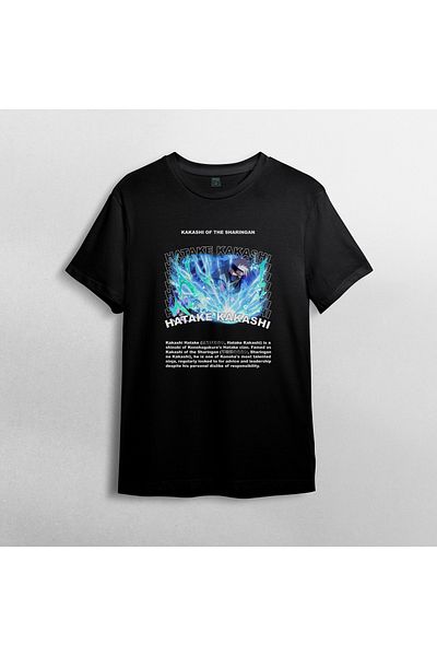 Pixxa Μπλουζάκι Naruto Kakashi Hatake Crew Neck 100% βαμβακερό - Μοντέλο 5