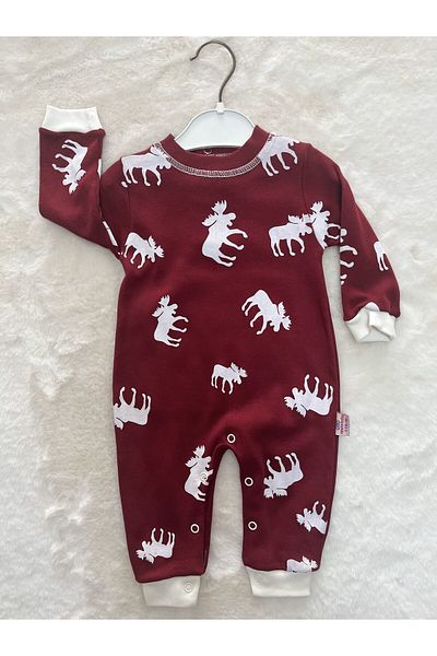 Murat Baby Sprinkled Deer Pattern Jumpsuit