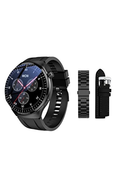 DigiMonster GT42 Plus Amoled Ekran Metal / Deri / Silikon Kordonlu Watch 4 Pr...