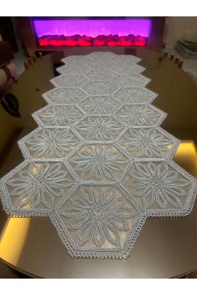 Tekstilsa New Luxury Runner Lounge Room Masuta de cafea Fata de masa Set de l...