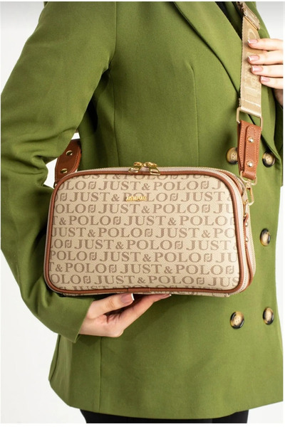Just Polo Uzun Askılı 5 Bölmeli Kadın Çapraz Postacı Omuz Çantası RC2053