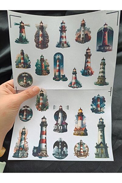 Pink Swan Craft Set de autocolante vintage faruri, jurnal de glonțuri, autoco...