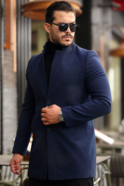 Naliru Cepli Düğmeli Kapamalı Slim Fit Dar Kalıp Hakim Yakalı Bel Altı İçi As...
