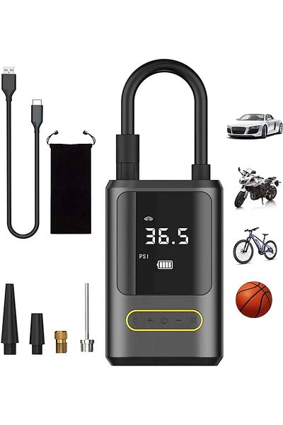 Easy Tedarik Ka-760 Wireless Auto Vehicle Mini 4000Mah 150 Psi Lighted Auto Air Compressor