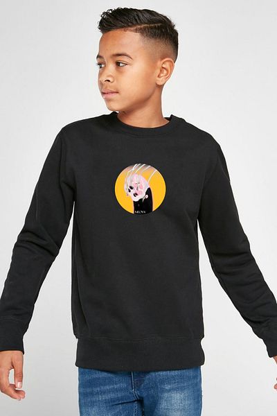 Tshirthane Детски суичър Meovv Meow Black 2ip