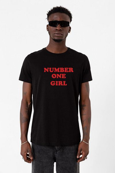 Tshirthane Μπλουζάκι Rose Number One Girl Μαύρο Ανδρικό