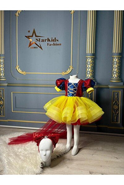 shop Pamuk Prenses Kostümü Parti Doğumgünü Konsept Midi Boy Katkat Tak Çıkar Kuyruklu Saç Aksesuarı Dahil