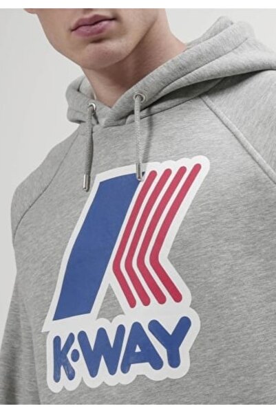 K-Way Φούτερ Sean French Terry Macro Logo με κουκούλα