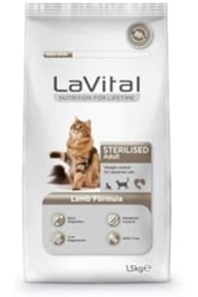 LaVital LaVital, Lavital Kuzulu Kısır Kedi Maması, 800-103847, 1.5kg, Standart