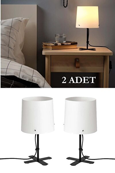 Binbirreyon Barlast Table Lamp Lampshade 31cm Set of 2 Steel Skeleton Plastic Hat Ja103