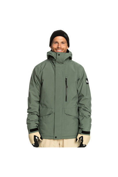 Quiksilver Mission Solid Jk Erkek Yeşil Snowboard Ceketi ERKEK SNOWBOARD CEKETİ