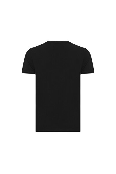 ROUTEFIELD Tract Erkek Siyah Tişört ERKEK T-SHIRT RFTRACT23