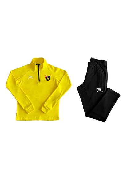 raru İstanbulspor Children's Half Zipper Tracksuit Yellow