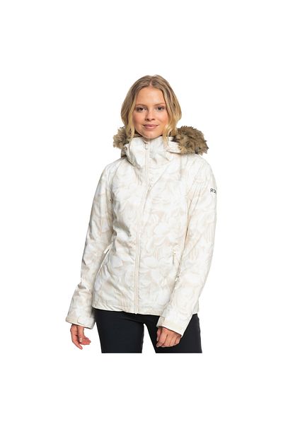 Roxy Women's Snowboard Jacket Jet Ski White Women's Snowboard Jacket Erjtj03429