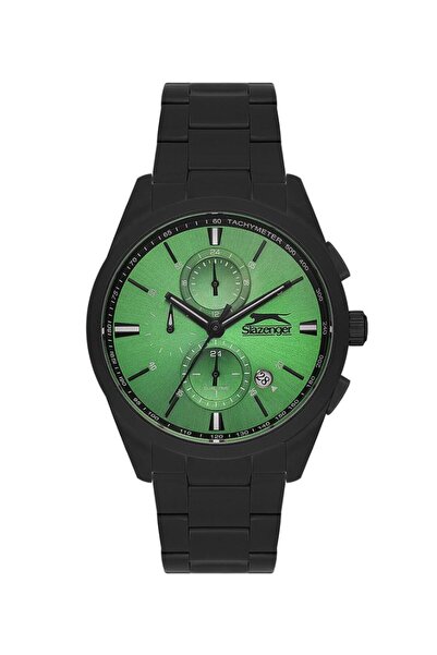 Slazenger ساعة سلازنجر للرجال متعددة الوظائف بمينا خضراء - SL.9.2215.2.01