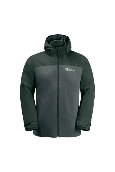 Jack Wolfskin Jack Wolfskin Taubenberg 3in1 Men's Green Outdoor Jacket Men's Outdoor Jacket