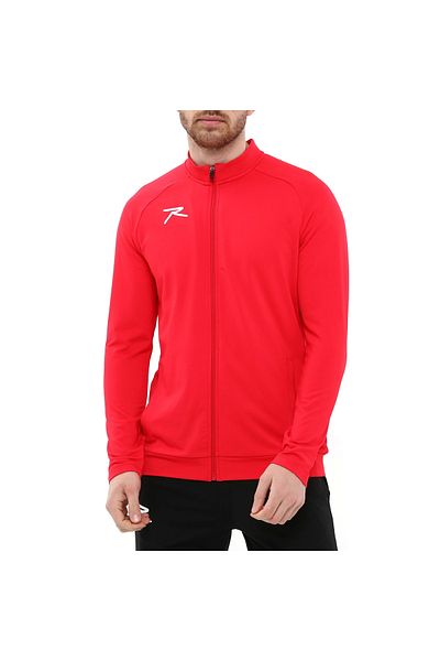 raru Pugno Red Zippered Tracksuit Set