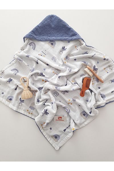 ilkimbebe Double Sided Muslin Baby Towel - 80X80