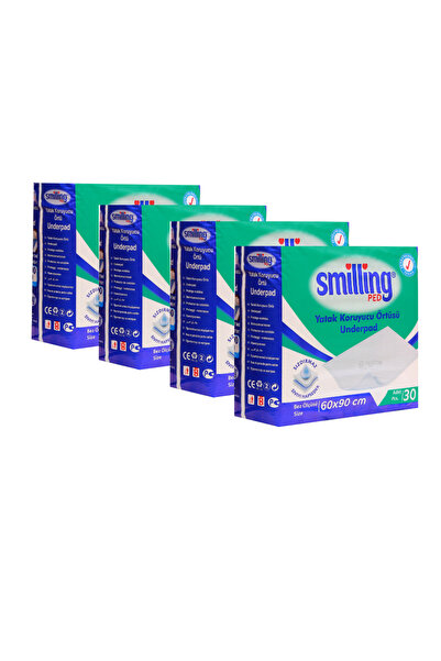 Smilling Pet SMİLLİNG PET Köpek Çiş Pedi-hast Altı Koruyucu Bez 60x90 30'lu(120 Adet)
