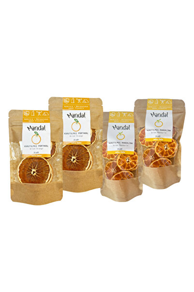 Mandal Dried Orange, Tangerine Slices 100 Grams Dried Fruit Slices
