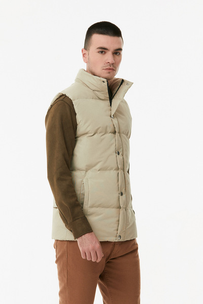 Fulla Moda Γιλέκο γιακά με κούμπωμα