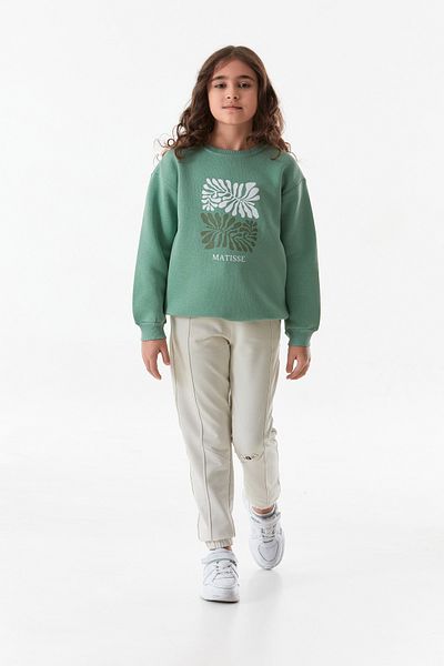 Fulla Moda Pantaloni de sport pentru fete cu talie elastică